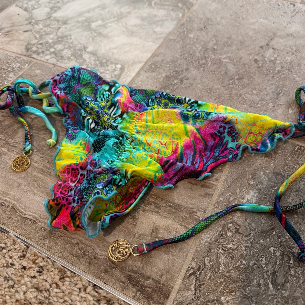 Luli Fama Vibrant Tie-Dye Bikini Bottom